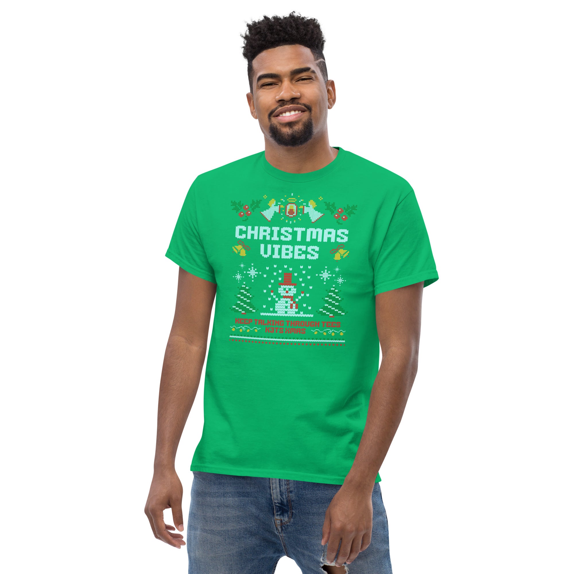 Christmas Vibes Snowman - Unisex Classic Tee