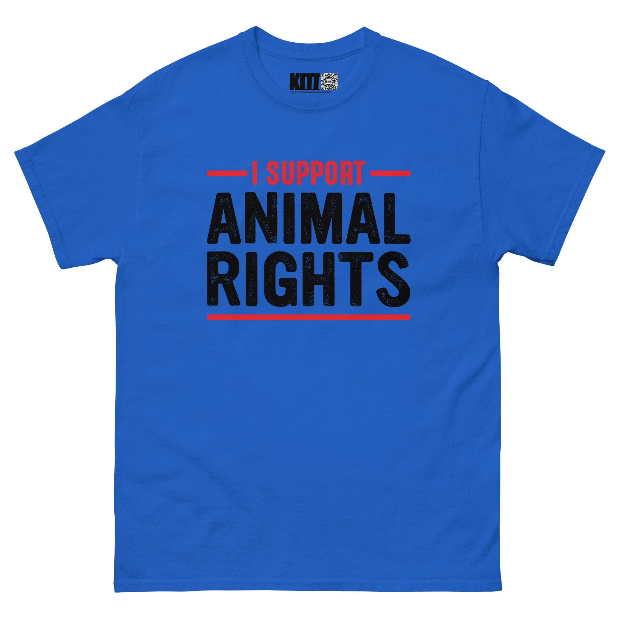 I Support Animal Rights - Paw-sitive Vibes Unisex Classic Tee