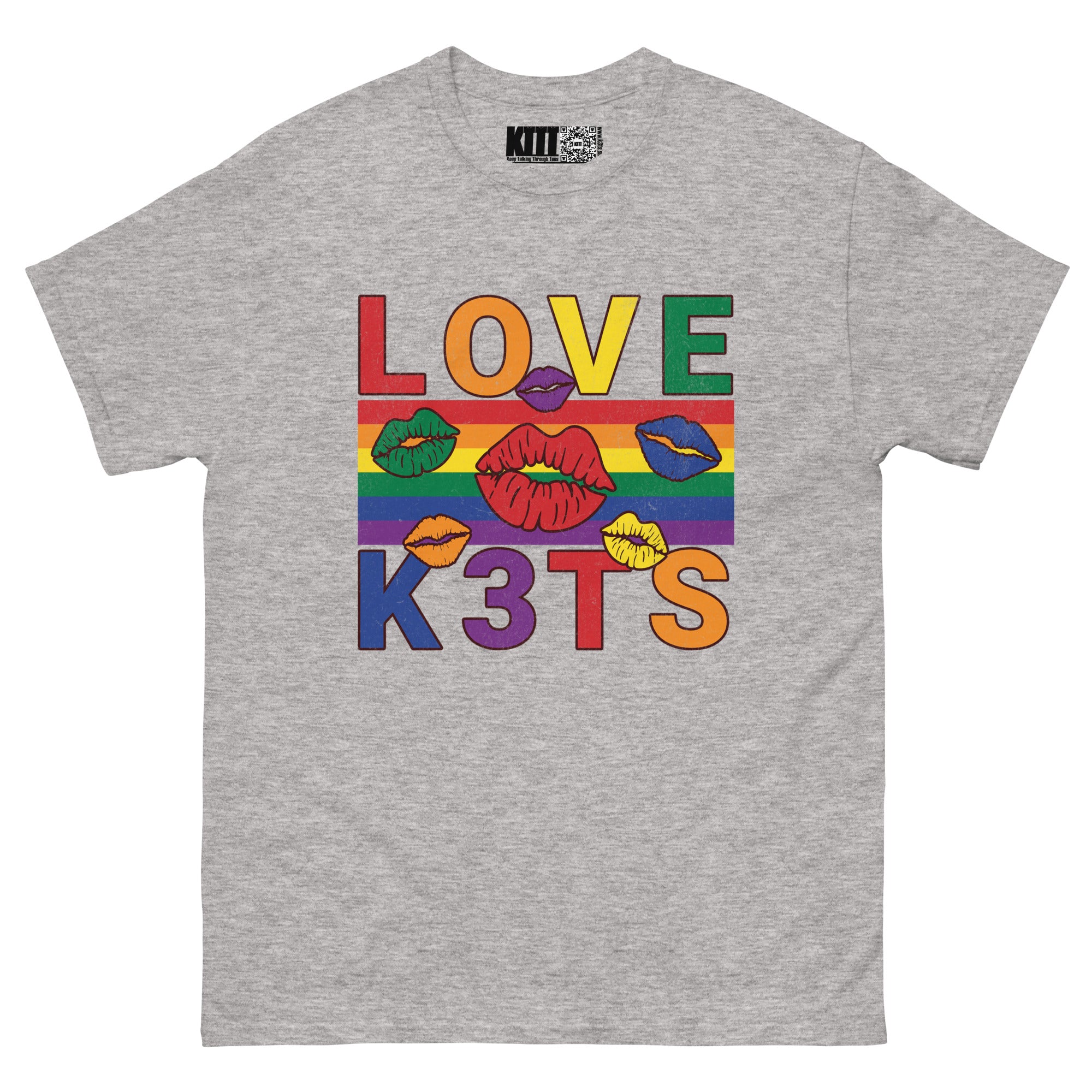 Love K3TS - Rainbow Pride Kiss Unisex Classic Tee