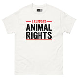 I Support Animal Rights - Paw-sitive Vibes Unisex Classic Tee