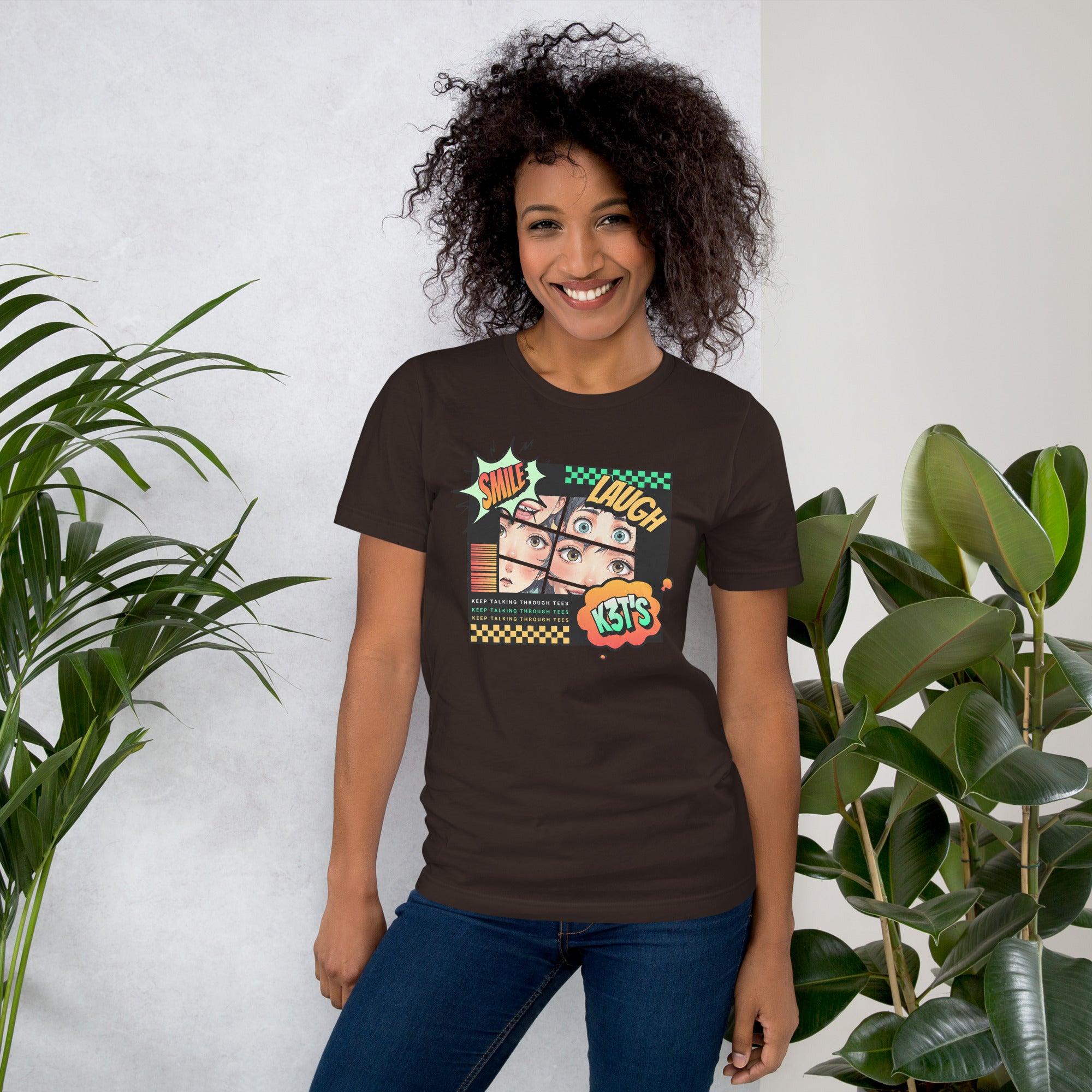 Smile Laugh K3T's Comic Faces Unisex T-Shirt